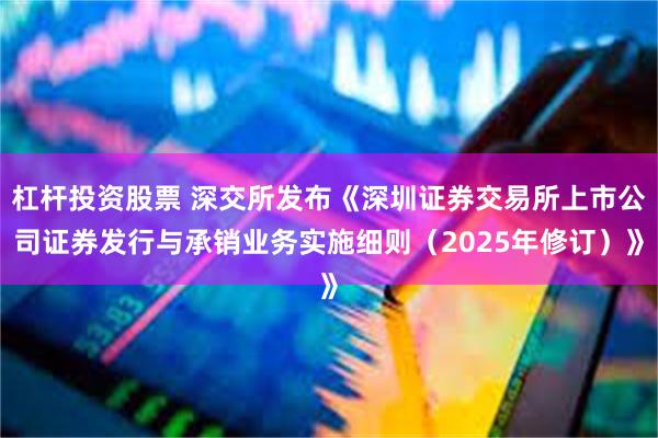 杠杆投资股票 深交所发布《深圳证券交易所上市公司证券发行与承销业务实施细则（2025年修订）》
