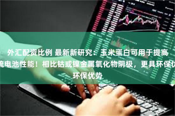 外汇配资比例 最新新研究：玉米蛋白可用于提高锂硫电池性能！相比钴或镍金属氧化物阴极，更具环保优势