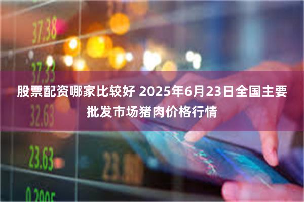 股票配资哪家比较好 2025年6月23日全国主要批发市场猪肉价格行情
