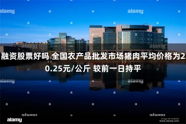融资股票好吗 全国农产品批发市场猪肉平均价格为20.25元/公斤 较前一日持平