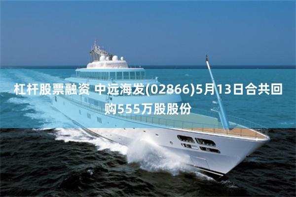 杠杆股票融资 中远海发(02866)5月13日合共回购555万股股份