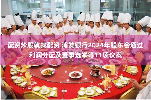 配资炒股就找配资 浦发银行2024年股东会通过利润分配及董事选举等11项议案